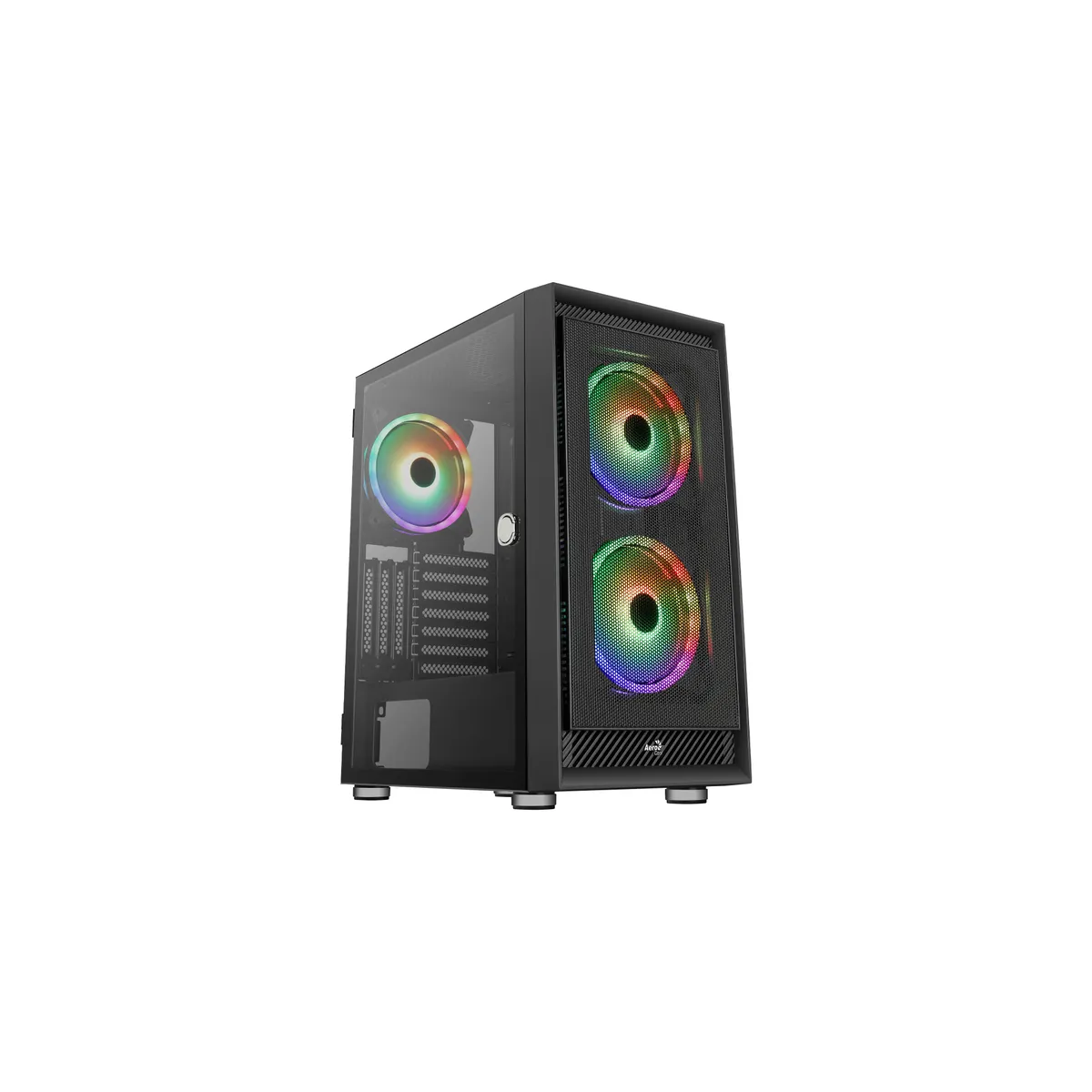 Datoru korpuss AeroCool Graphite-G-BK-v3 ARGB Midi Tower black (ACCM-PB24133.11) - foto 7