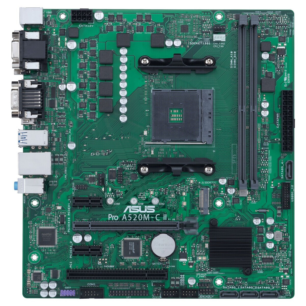 Pamatplate Asus A520 Pro A520M-C II/CSM Green (90MB18F0-M0EAYC) - foto 5