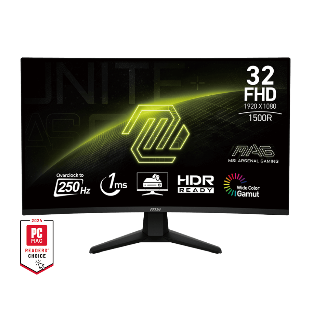 Monitors MSI Monitor 31.5" FHD 250Hz Black MAG 32C6X