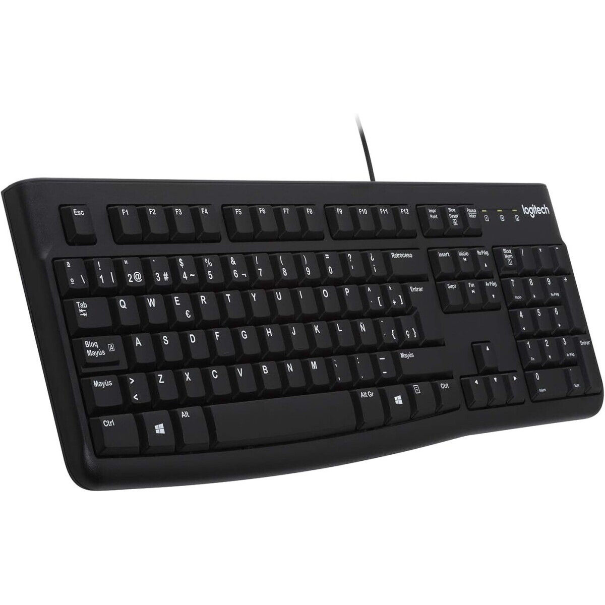 Tastatūra + pele Logitech DESKTOP MK120 Black Portuguese (920-002547) - foto 2