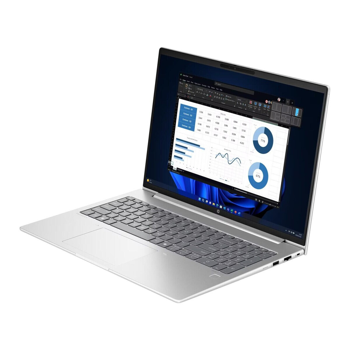 Portatīvais dators HP ProBook 460 G11 16" Core Ultra 7 155U 16GB DDR5 512GB Arc Graphics FreeDOS Silver (D05D0ES/ABD) - foto 4