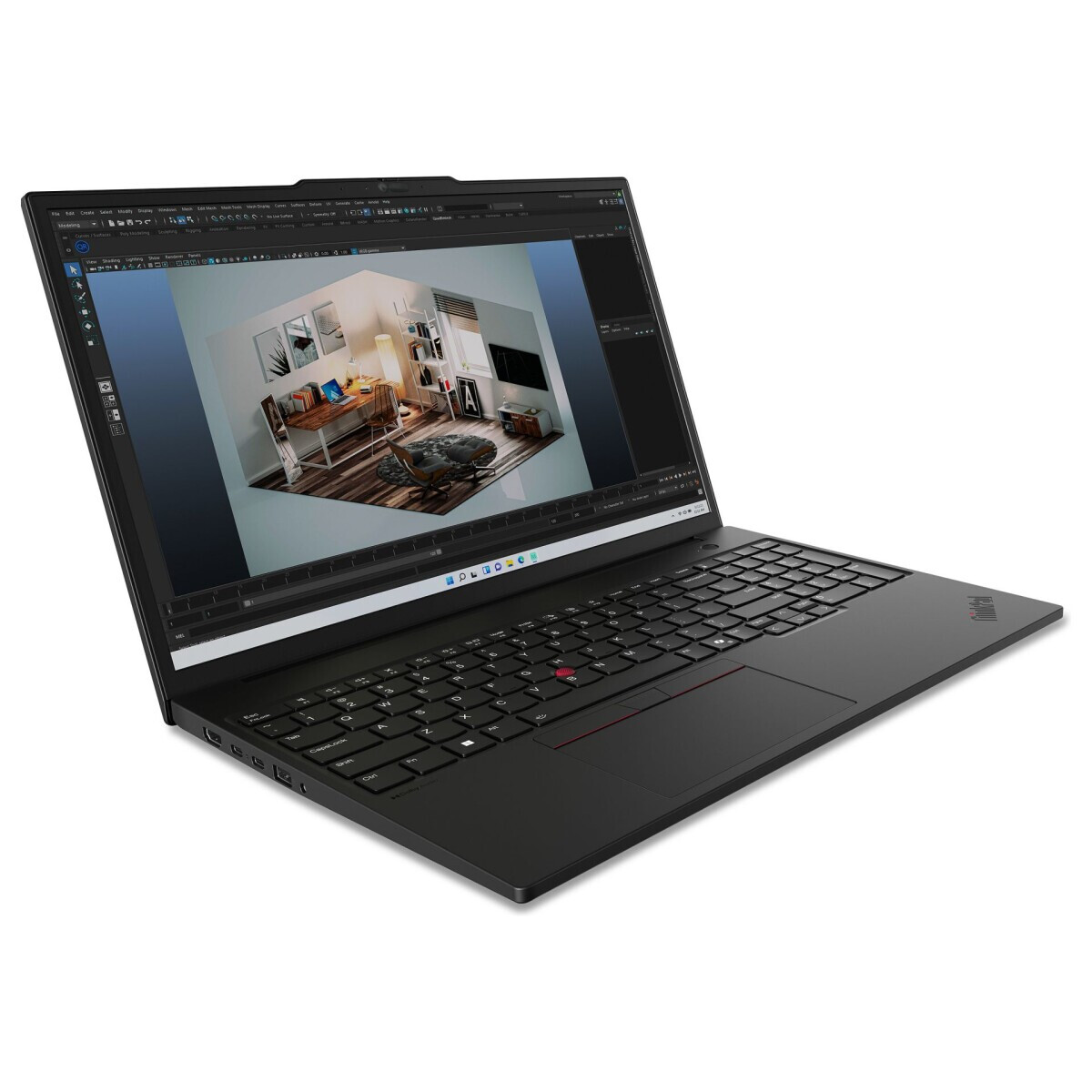 Portatīvais dators Lenovo ThinkPad P16S G3 16" Core Ultra 7 155H 32GB DDR5 1TB RTX 500 Ada W11P Black (21KS004UGE) - foto 3