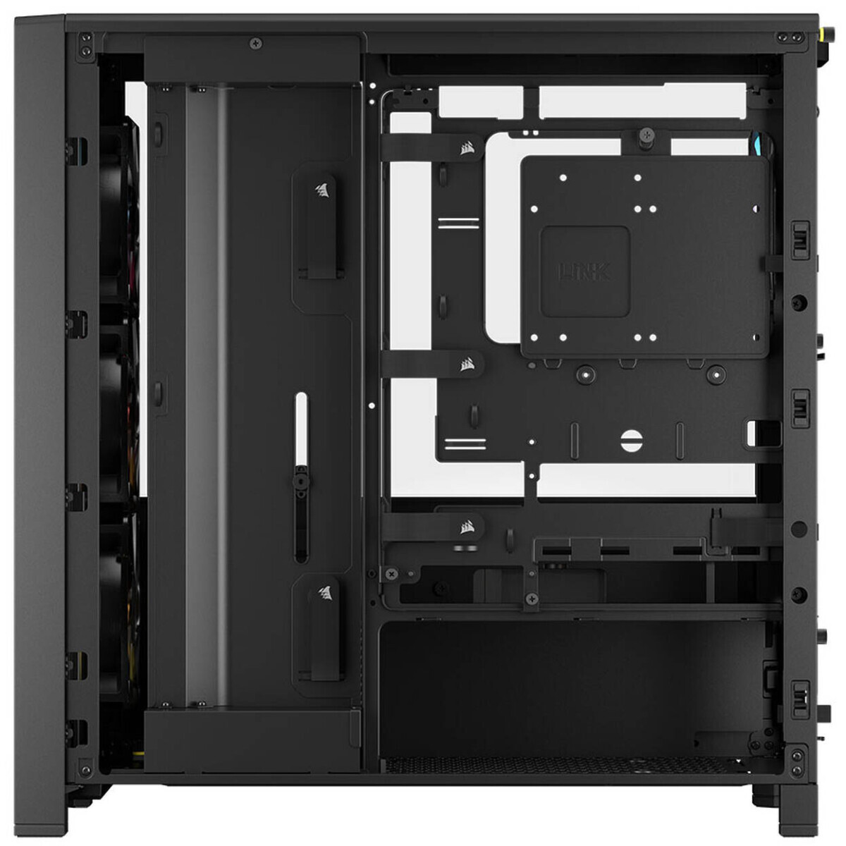 Datoru korpuss CORSAIR FRAME 4000D LCD RS Midi Tower Black (CC-9011326-WW) - foto 3
