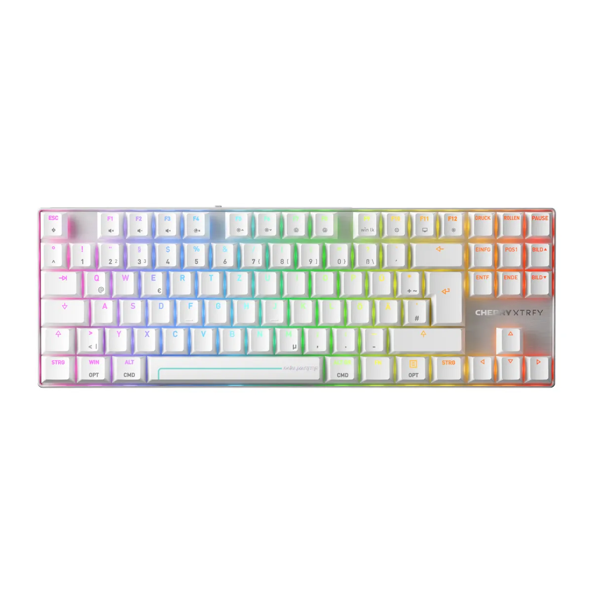 Tastatūra CHERRY XTRFY MX 8.2 Pro TMR White German (G8E-3885HACADE-0) - foto 4