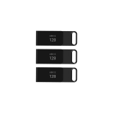 USB zibatmiņa PNY Elite USB 3.2 TYPE-C retail 3-Pack 128GB Black (P-FD128X3ELC-GE)