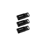 USB zibatmiņa PNY Elite USB 3.2 TYPE-C retail 3-Pack 128GB Black (P-FD128X3ELC-GE)