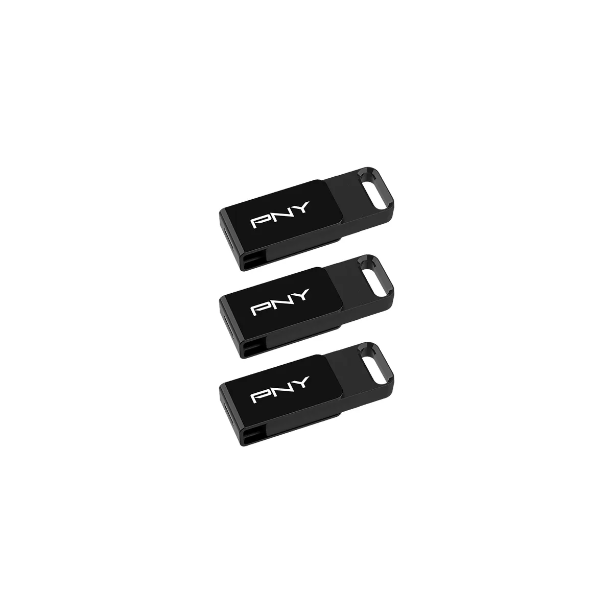 USB zibatmiņa PNY Elite USB 3.2 TYPE-C retail 3-Pack 128GB Black (P-FD128X3ELC-GE) - foto 2