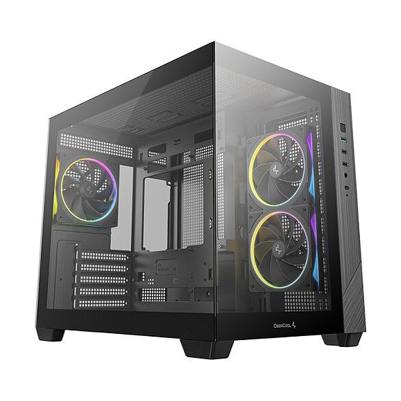 Datoru korpuss DeepCool CG330 3F Tower Black (R-CG330-BKNGM3-G) - foto 4