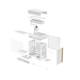 Gehause DeepCool CL6600 WH Full Desktop White (R-CL6600-WHNNA0-G)