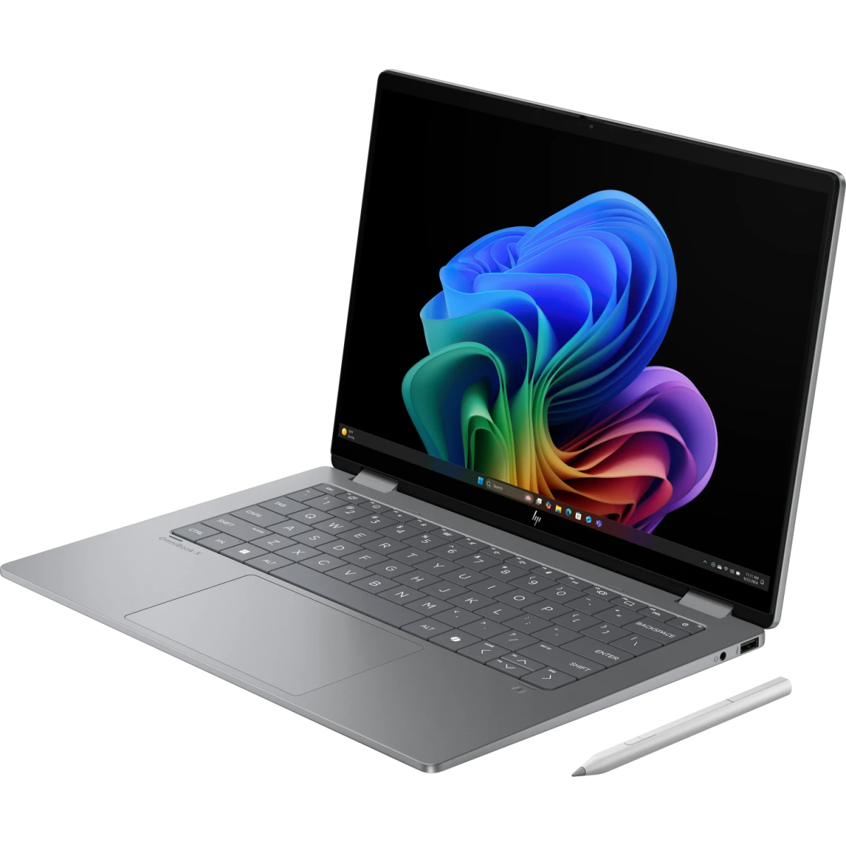 Portatīvais dators HP OmniBook X Flip 14-fm0056ng Core Ultra 5 226V 16/512GB Arc Graphics 130V W11H Silver(BV8H3EA/ABD)