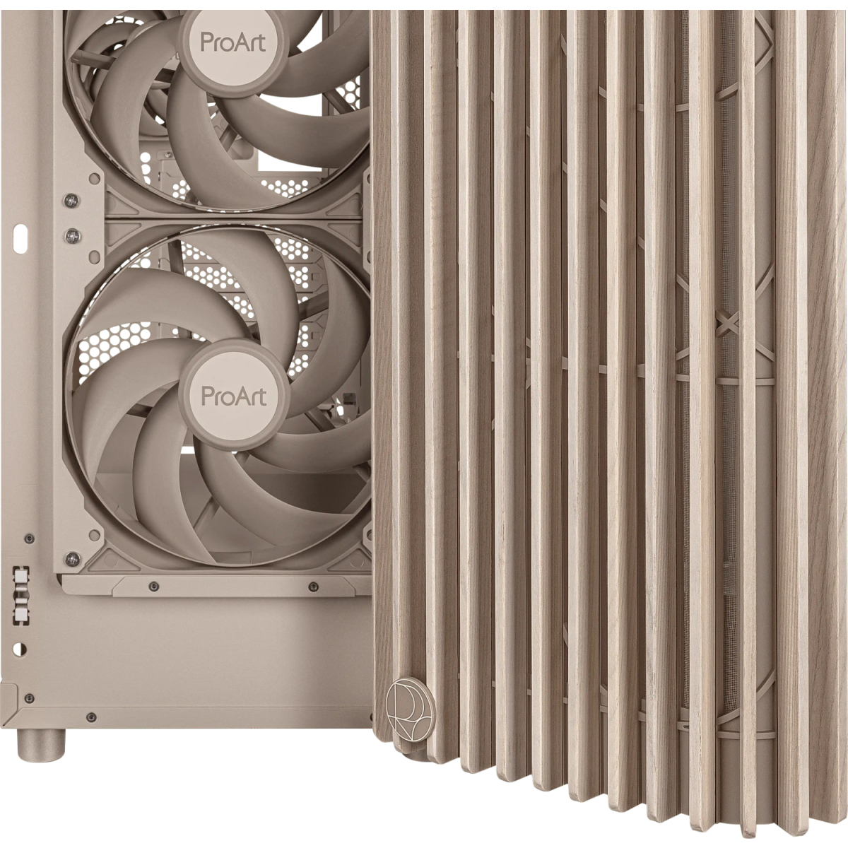 Datoru korpuss Asus ProArt PA401 Wood Edition Midi Tower Brown (90DC00M7-B39000) - foto 3