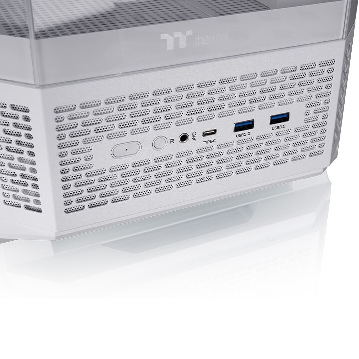 Datoru korpuss Thermaltake View 370 TG ARGB Midi Tower Snow white (CA-11N-00M6WN-00)