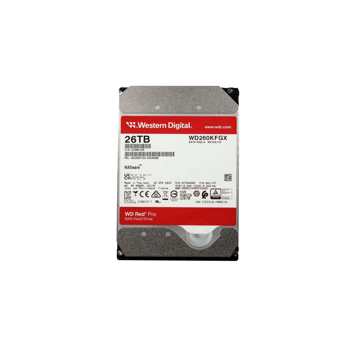 Cietais disks Western Digital Red Pro 26TB Red (WD260KFGX)