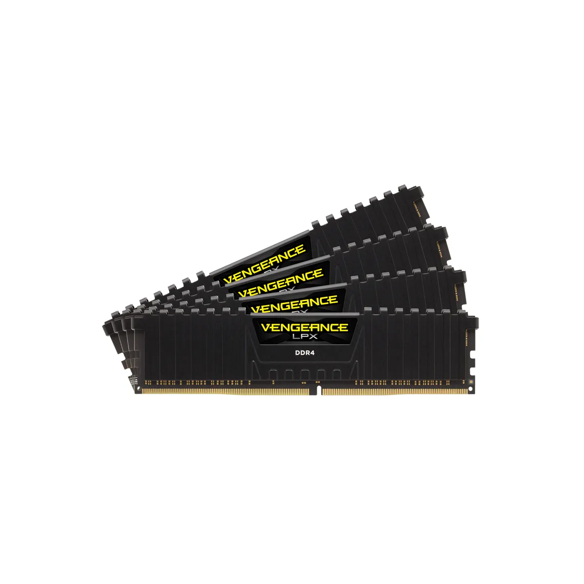 Operatīvā atmiņa Corsair Vengeance 32GB 3200 MHz DDR4 CL16 KIT of 4x8GB Black (CMK32GX4M4B3200C16)
