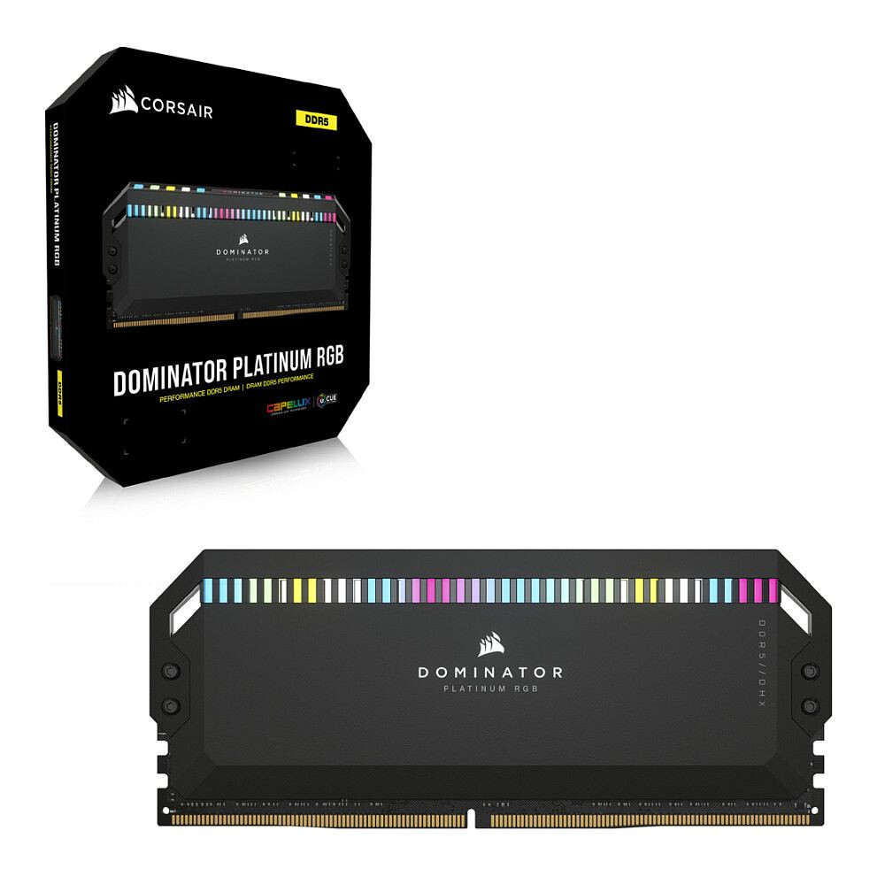 Operatīvā atmiņa Corsair Dominator Platinum RGB 64GB 6200 MHz DDR5 CL32 Kit of 4x16GB Black (CMT64GX5M4B6200C32) - foto 2