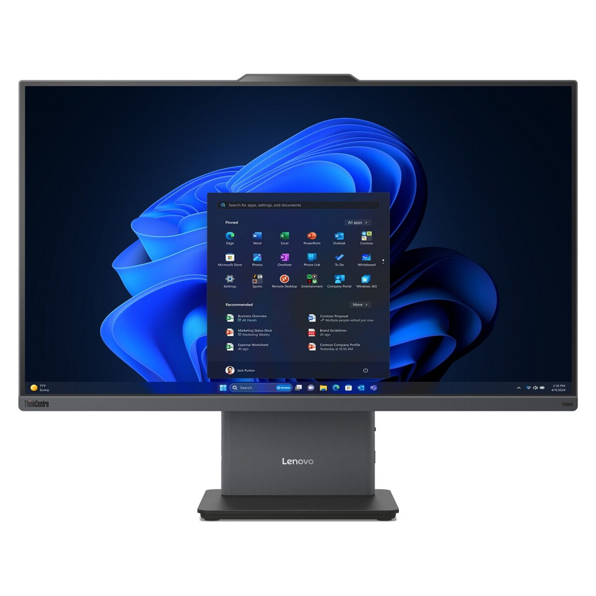 Monobloka dators Lenovo ThinkCentre Neo50a-27 G5 i5-13420H 16GB 512GB UHD Graphics W11P Grey (12SA008YGE) - foto 5