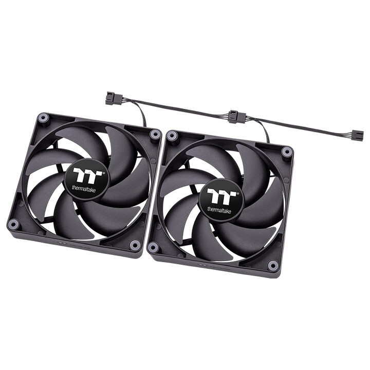 Korpusa dzesētājs Thermaltake CT140 2-Fan Pack Black (CL-F148-PL14BL-A)