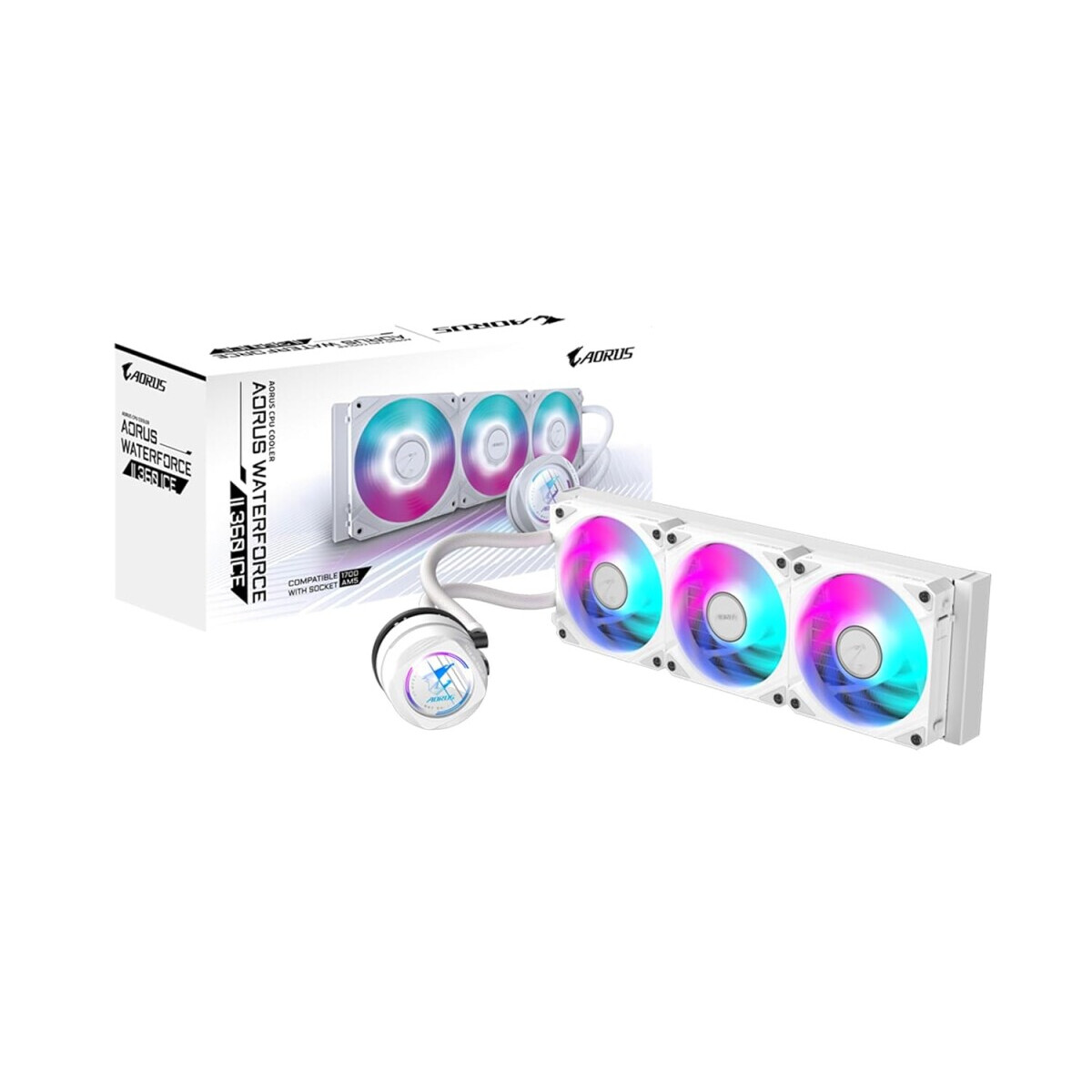 Dzesētājs Gigabyte AORUS WATERFORCE II 360 ICE White (GP-AORUS WATERFORCE II 360I G2)