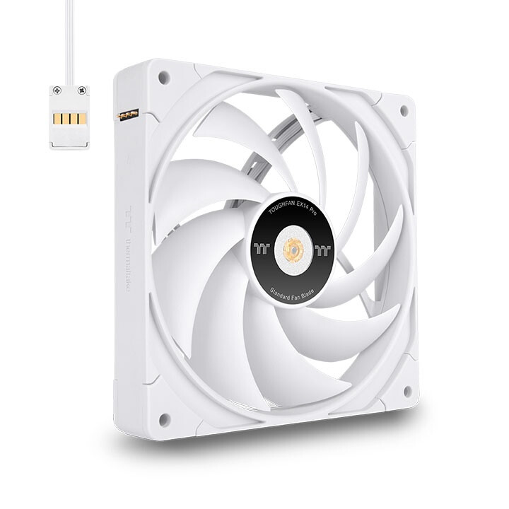 Korpusa dzesētājs Thermaltake TOUGHFAN EX14 Pro High Static Pressure Swappable 3-Fan Pack White (CL-F172-PL14WT-A) - foto 4