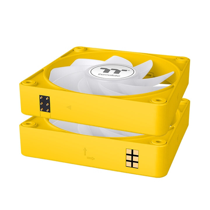 Korpusa dzesētājs Thermaltake CT140 EX Reverse ARGB Sync 3-Fan Pack Bumblebee (CL-F227-PL14BB-A) - foto 3