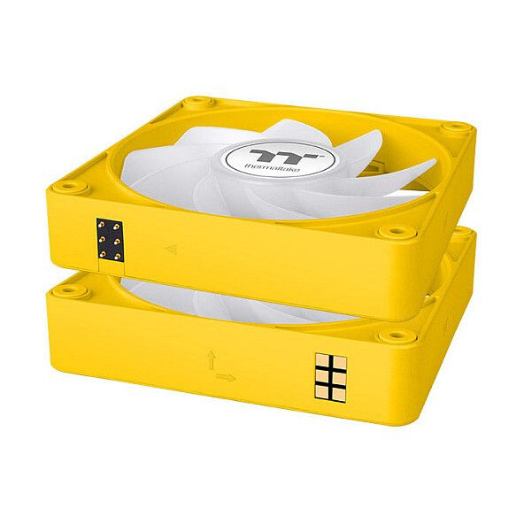 Korpusa dzesētājs Thermaltake CT120 EX Reverse ARGB Sync 3-Fan Pack Bumblebee (CL-F223-PL12BB-A) - foto 3