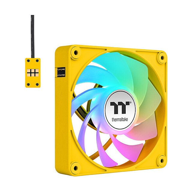 Korpusa dzesētājs Thermaltake CT120 EX Reverse ARGB Sync 3-Fan Pack Bumblebee (CL-F223-PL12BB-A) - foto 4