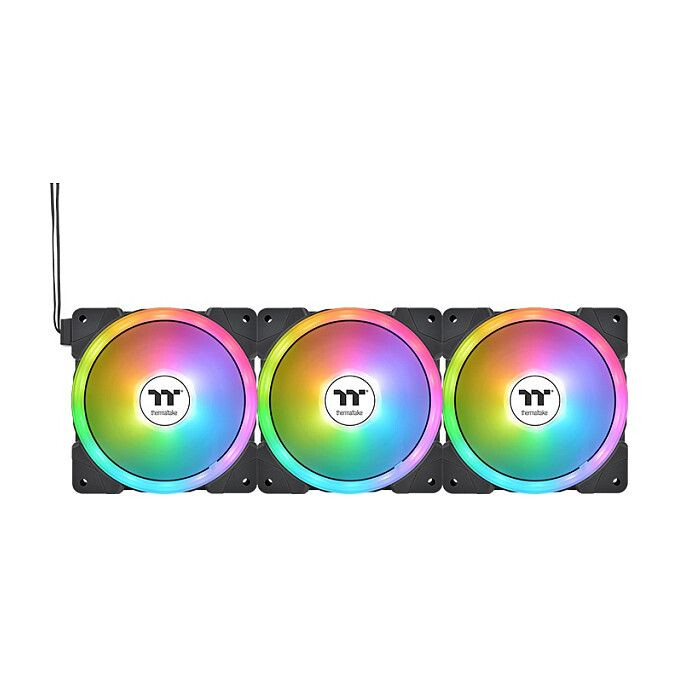 Korpusa dzesētājs Thermaltake SWAFAN EX12 ARGB TT Premium Edition 3-Fan Pack Black (CL-F167-PL12SW-A) - foto 2