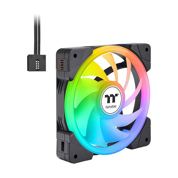 Korpusa dzesētājs Thermaltake SWAFAN EX12 ARGB TT Premium Edition 3-Fan Pack Black (CL-F167-PL12SW-A) - foto 4