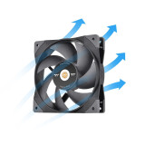Korpusa dzesētājs Thermaltake SWAFAN GT12 TT Premium Edition Single Fan Pack Black (CL-F155-PL12BL-A)