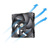 Korpusa dzesētājs Thermaltake SWAFAN GT12 TT Premium Edition Single Fan Pack Black (CL-F155-PL12BL-A)