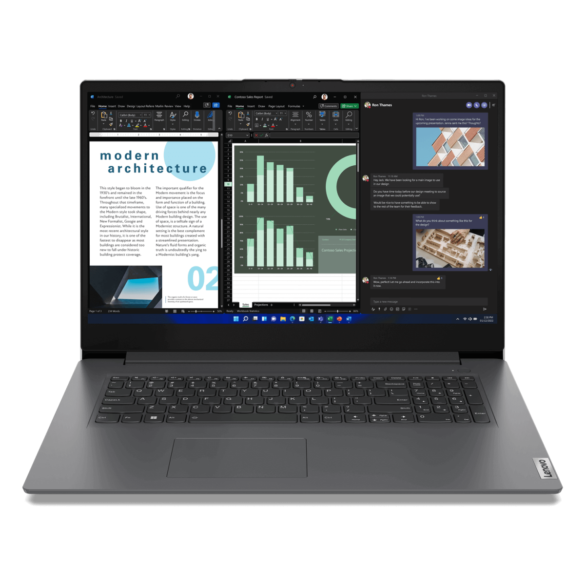 Laptop Lenovo V17 G4 IRU i7-13620H 16GB 512GB UHD Graphics W11P Grey (83A20050GE) - Foto 5