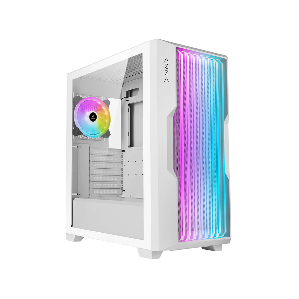 Datoru korpuss Azza Guardian RGB White (CSAZ-520WG)
