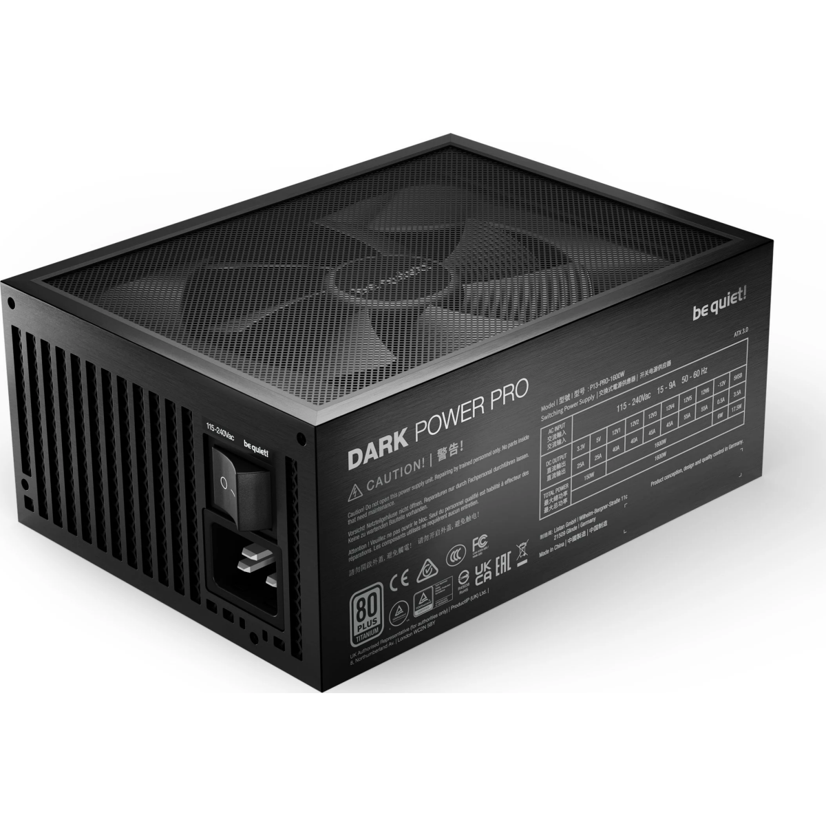 Barošanas bloks Dark Power Pro 13 ATX 1600W Black (BN332) - foto 3