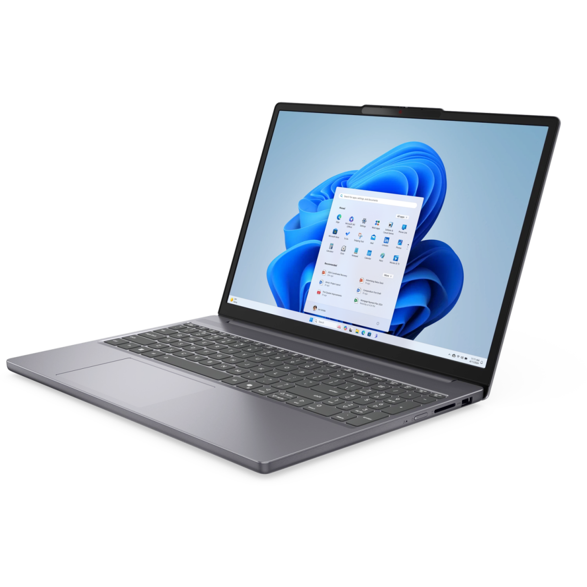 Portatīvais dators Lenovo IdeaPad Slim 3 15IRH10 Core i7-13620H 16GB 1TB UHD Graphics W11H Luna Grey (83K1002TGE) - foto 4