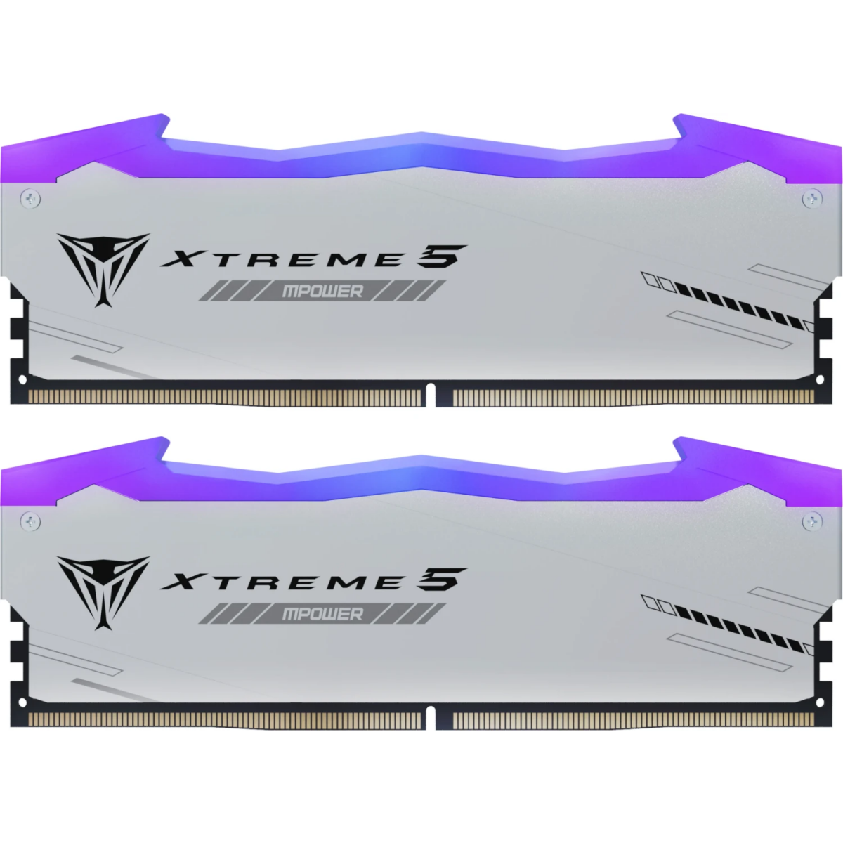 Operatīvā atmiņa Patriot Viper XTREME 5 RGB MPOWER 48GB 8000 MHz DDR5 CL38 Kit 2x 24GB Silver (PVXR548G80C38KM) - foto 5