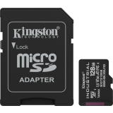 Atmiņas karte Kingston Industrial Temperature Gen2 R100 microSDXC 128GB Kit Black (SDCIT2/128GB)