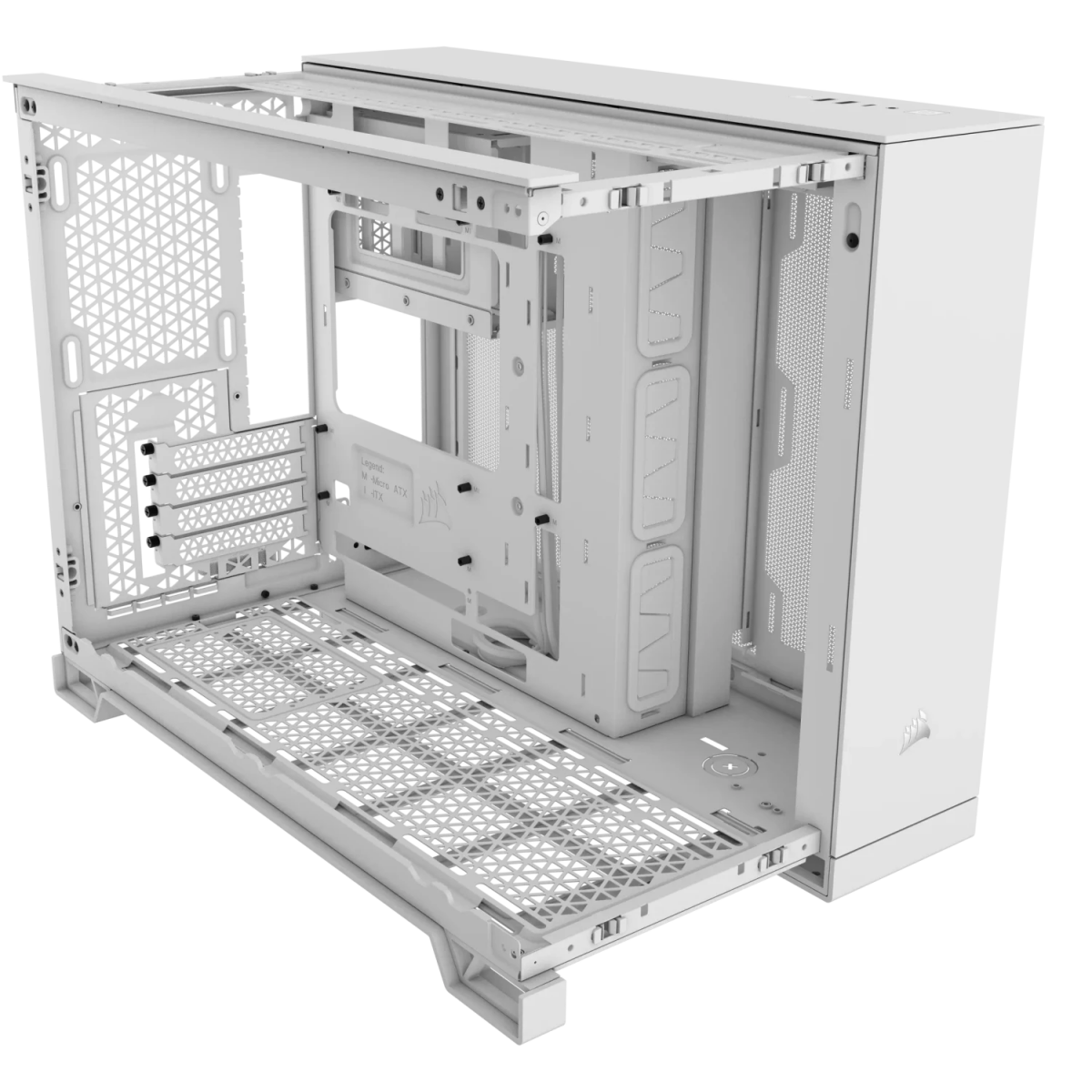 Datoru korpuss Corsair 2500X RGB Mini Tower White (CC-9011268-WW) - foto 3