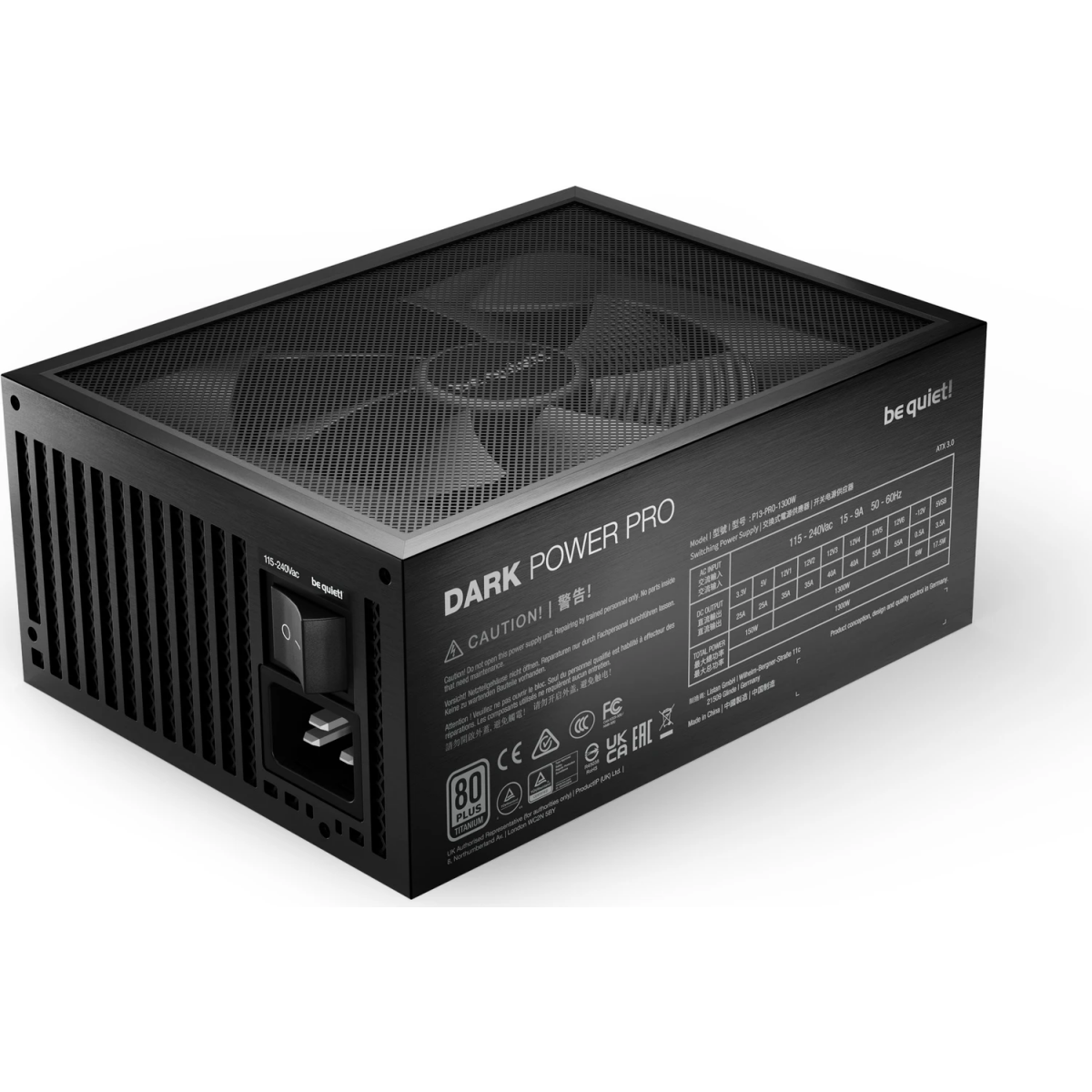 Barošanas bloks be quiet! Dark Power Pro 13 1300W Black (BN331) - foto 6