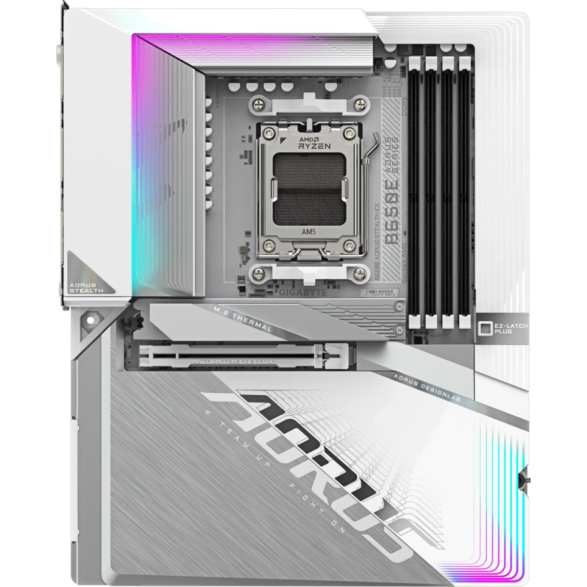 Pamatplate GIGABYTE B650E AORUS Stealth ICE White - B650E AORUS STEALTH ICE - foto 5