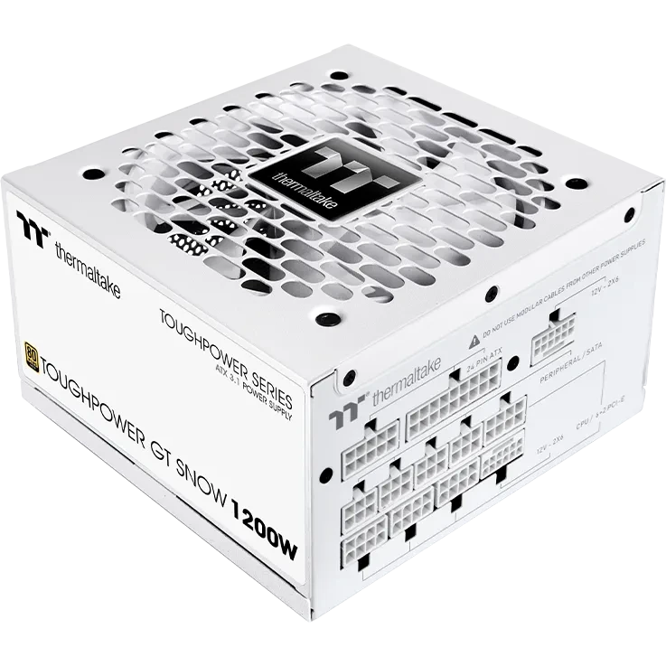 Barošanas bloks Thermaltake ToughPower GT Snow 1200W White (PS-TPT-1200FNFAGE-W) - foto 4