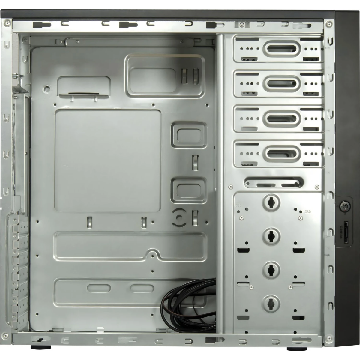 Datoru korpuss Inter-Tech IT-8862 plaid Midi-Tower black (88881380) - foto 2