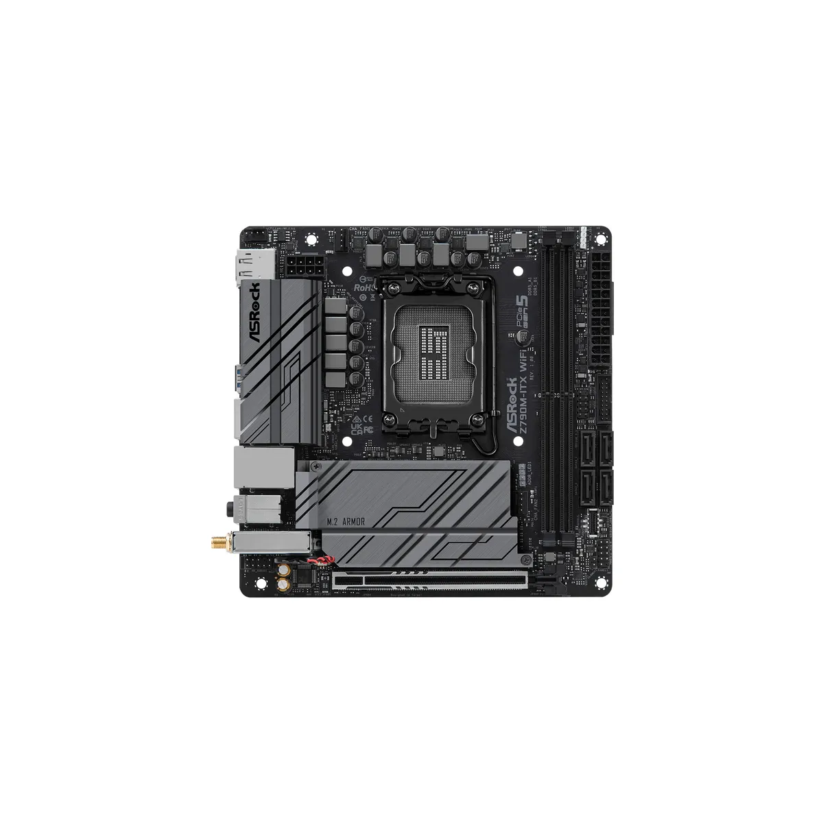 Pamatplate ASRock Z790 Z790M-ITX/WiFi Black (90-MXBKE0-A0UAYZ) - foto 4