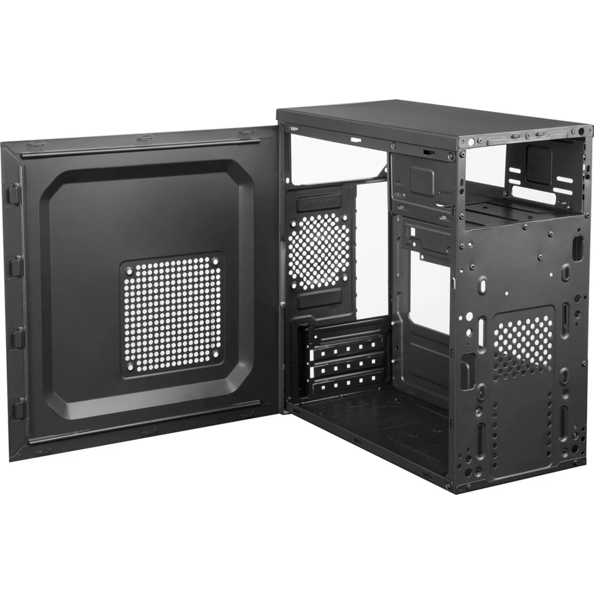 Datoru korpuss AZZA VC13M-071 Mini Tower Black (VC13M0-71/450W) - foto 3