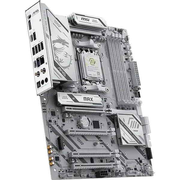 Pamatplate MSI MAG B850 Gaming Plus MAX WIFI White (7E56-030R) - foto 3