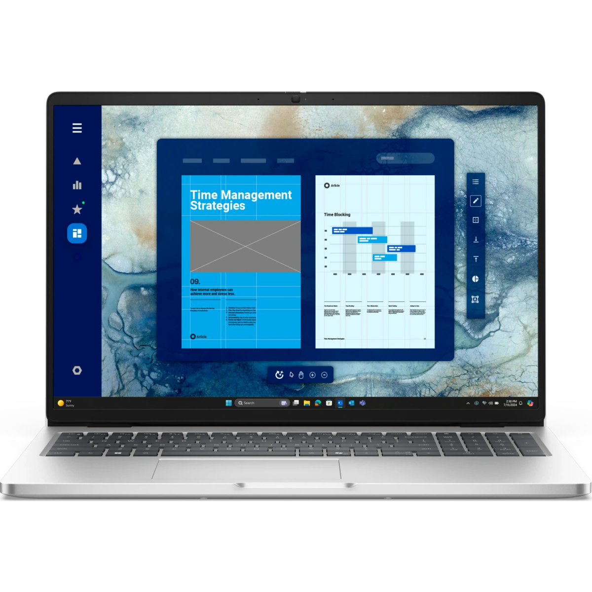 Portatīvais dators Dell Pro 16 PC16250 16" Ultra 5 235U 32GB 512GB Intel Graphics W11P Platinum Silver (NNWWD ) - foto 9