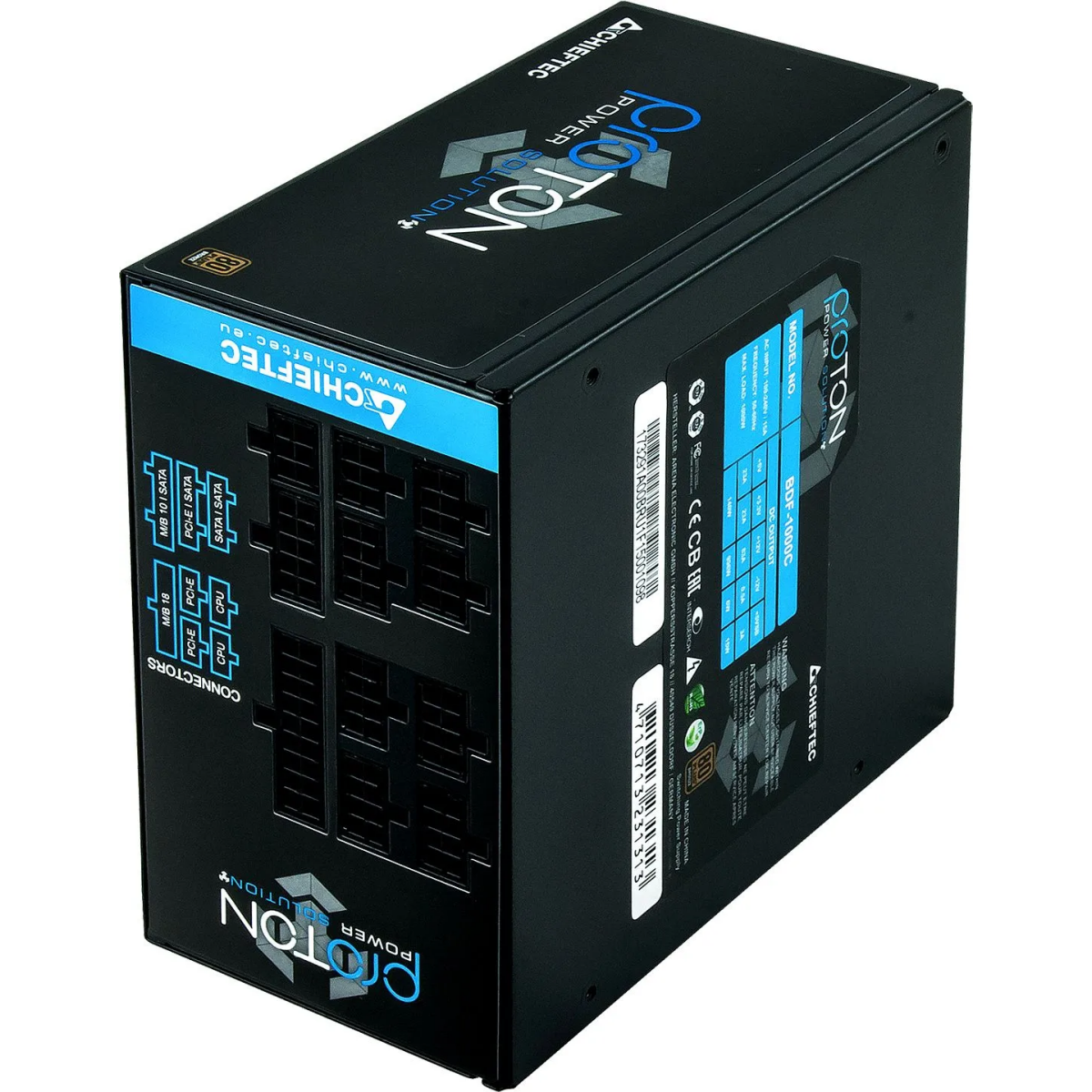 Barošanas bloks Chieftec Proton BDF 1000W Black (BDF-1000C) - foto 2