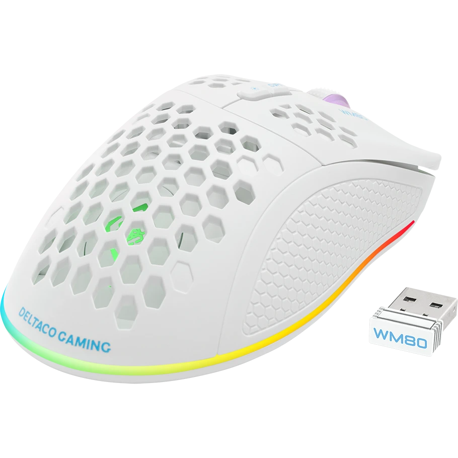 Pele Deltaco Gaming WM80 White (GAM-120-W) - foto 4