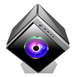 Datoru korpuss Azza Cube Mini RGB Silver (CSAZ-805)