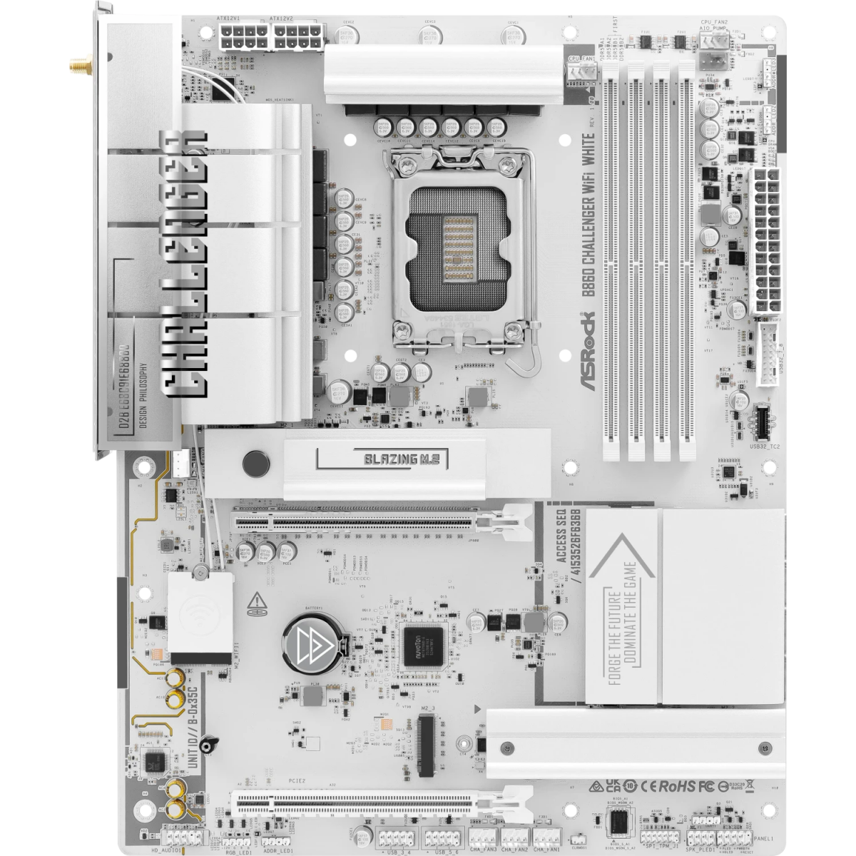 Pamatplate ASRock B860 Challenger WiFi White (90-MXBUB0-A0UAYZ)