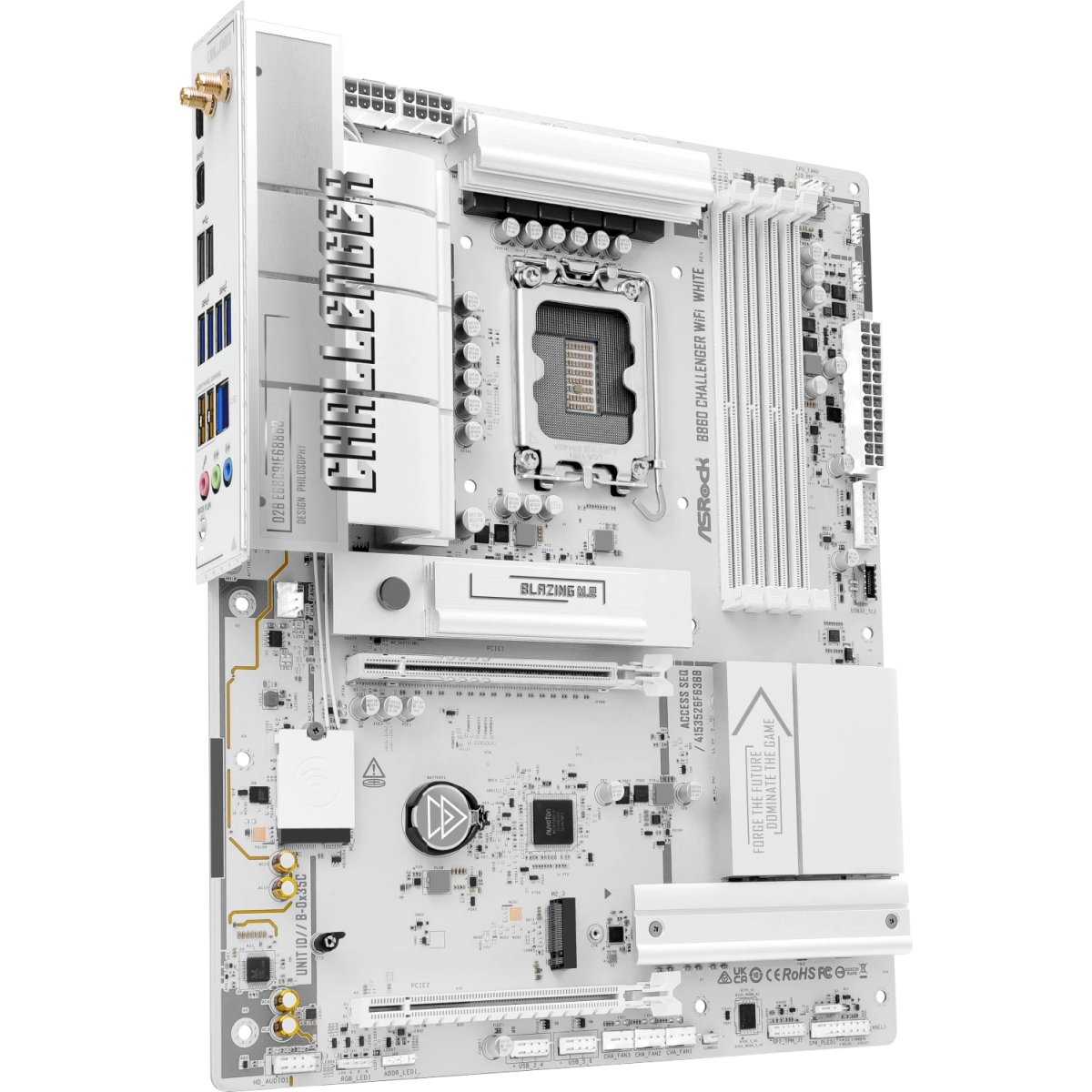 Pamatplate ASRock B860 Challenger WiFi White (90-MXBUB0-A0UAYZ) - foto 3